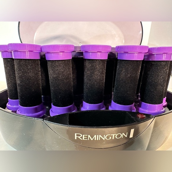 Remington KF 201 Velvet Hot Curlers Purple Grey No Clips 3 Sizes Tangle Free - Picture 3 of 5